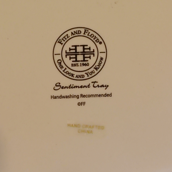 Christmas Fitz & Floyd "Home Warms The Heart" Tray in Box - Picture 6 of 8